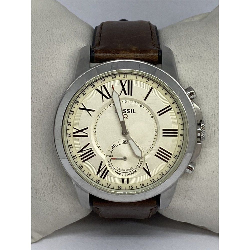 Fossil FTW1118 Women's Brown Leather Silver Analog